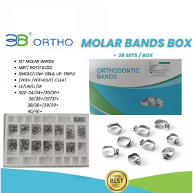 3B ORTHO- MOLAR BANDS BOX