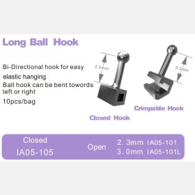 LONG CRIMPABLE BALL HOOK