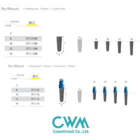 CWM- INNO Submerged Implant DIM 3.5MM